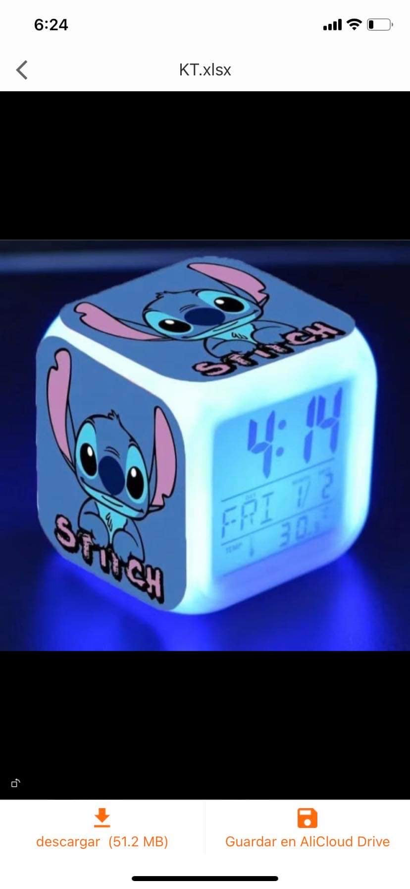 Reloj stitch Stitch Clock